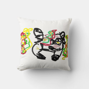 Baby Racoon Autumn Cushion