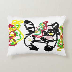 Baby Racoon Autumn Decorative Cushion