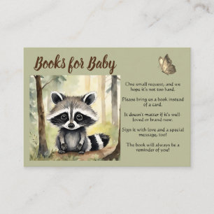 Baby Racoon Gender Neutral Books for Baby Enclosure Card