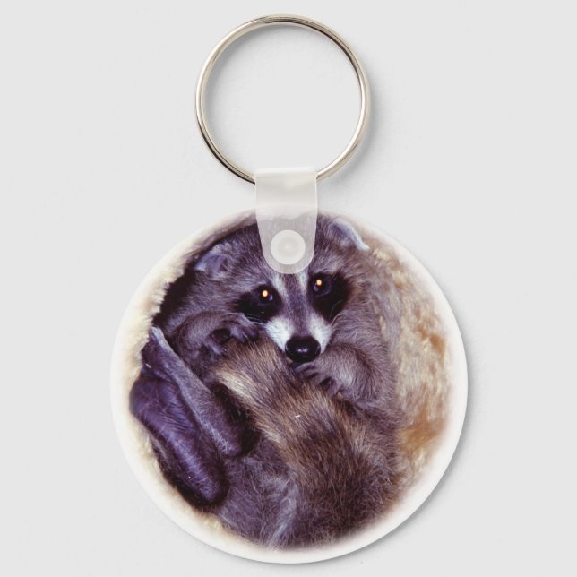Baby Racoon Key Ring (Front)