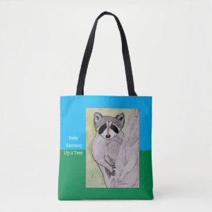 Baby Racoon Tote Bag