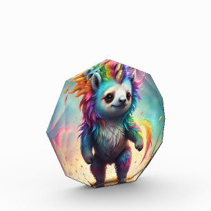 Baby Rainbow Unicorn Sloth, Photo Block