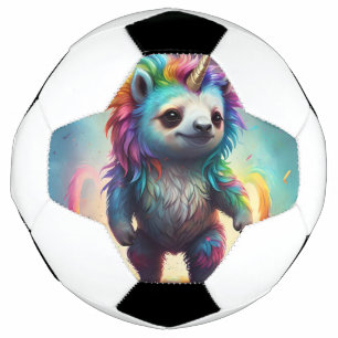 Baby Rainbow Unicorn Sloth, Soccer Ball