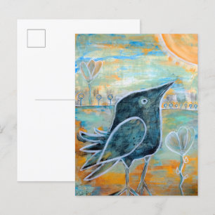 Baby Raven Postcard