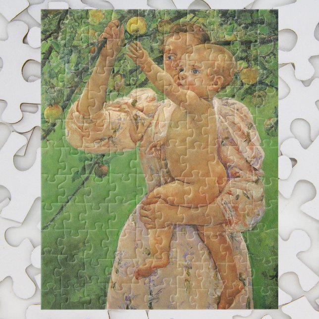 Baby Reaching for an Apple by Mary Cassatt Jigsaw Puzzle (Creator Uploaded)
