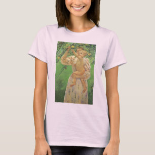 Baby Reaching for an Apple by Mary Cassatt T-Shirt