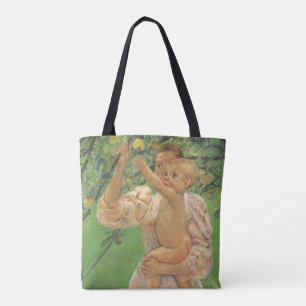 Baby Reaching for an Apple by Mary Cassatt Tote Bag
