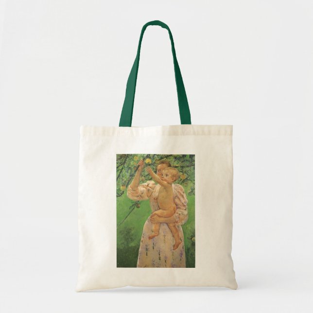 Baby Reaching for an Apple by Mary Cassatt Tote Bag (Front)