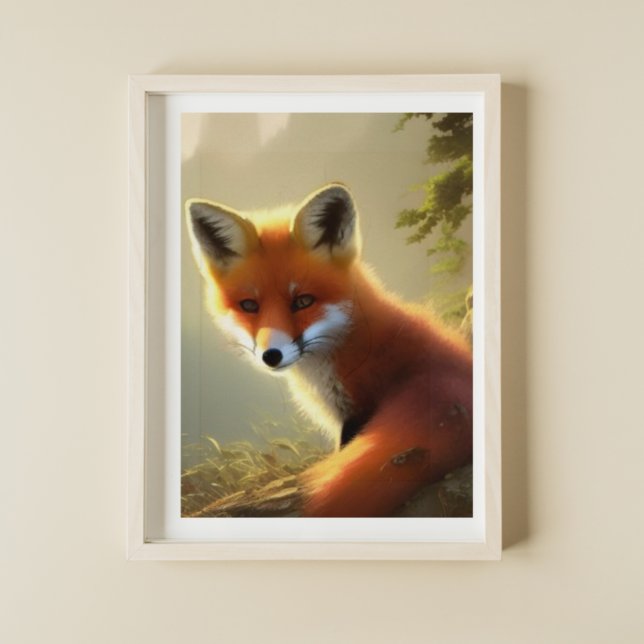 Baby Red Fox Wildlife Portrait    Poster (Creator Uploaded)
