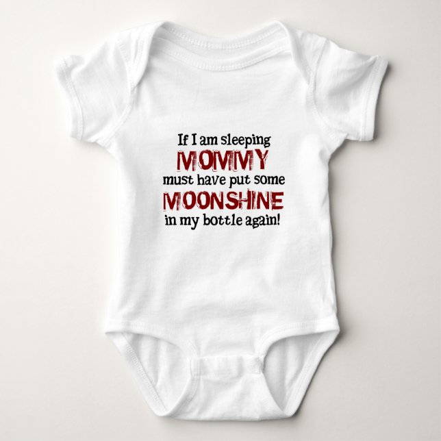 Baby Redneck Moonshine in the Bottle Bodysuit (Front)
