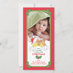Baby Reindeer Christmas Photo cards