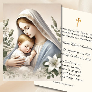 Baby Religious Catholic Funeral Memorial Holy