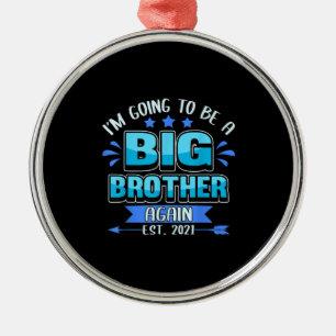 Baby Reveal Im Going To Be A Big Brother Again Est Metal Tree Decoration