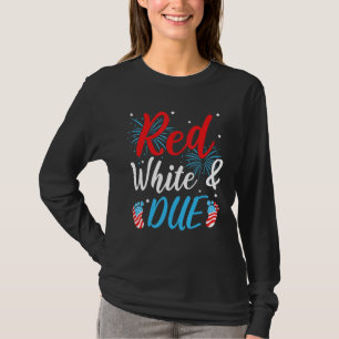 Baby Reveal Pregnancy Due America American 4th Of T-Shirt