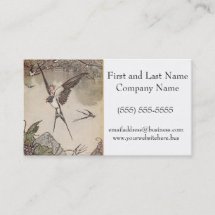 Baby Riding Sparrow, Andersen’s Fairy Tales Business Card