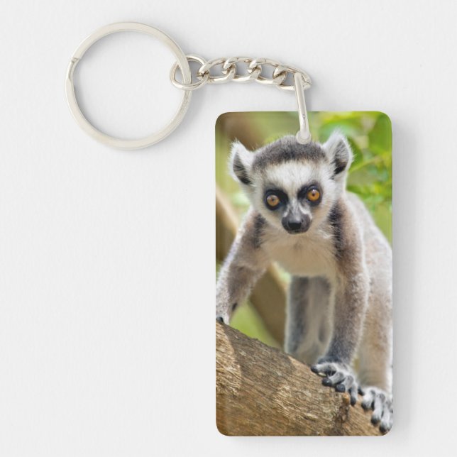 Baby ring-tailed lemur key ring (Front)