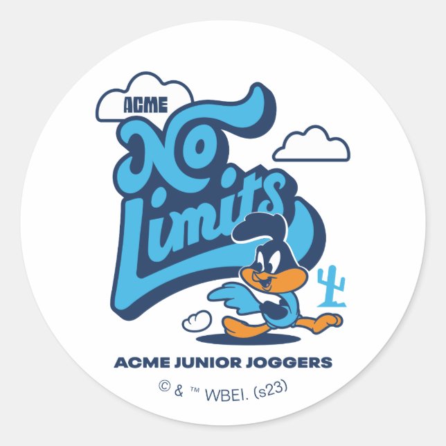 Baby ROAD RUNNER™ - No Limits Classic Round Sticker (Front)