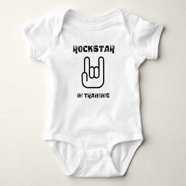 Baby Rockstar Baby Bodysuit (Front)