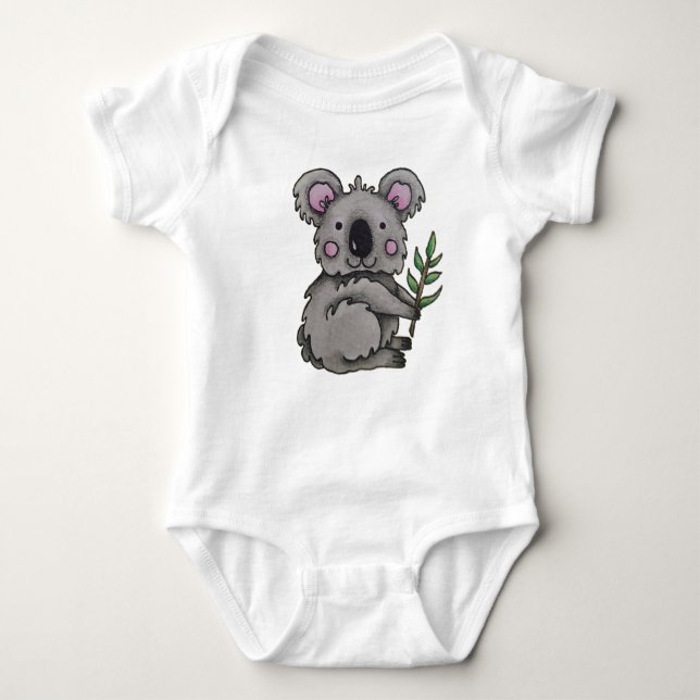 Baby romper koala design baby bodysuit (Front)