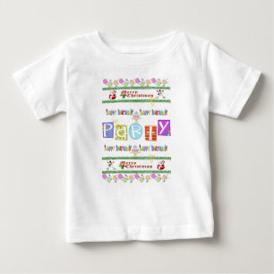 Baby Romper Merry Christmas Happy Birthday Baby T-Shirt