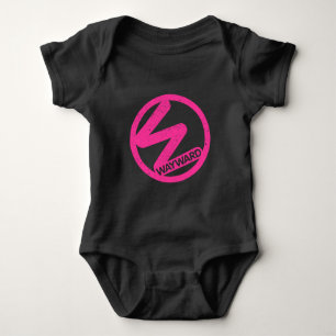 Baby Romper Pink Wayward Logo  Baby Bodysuit