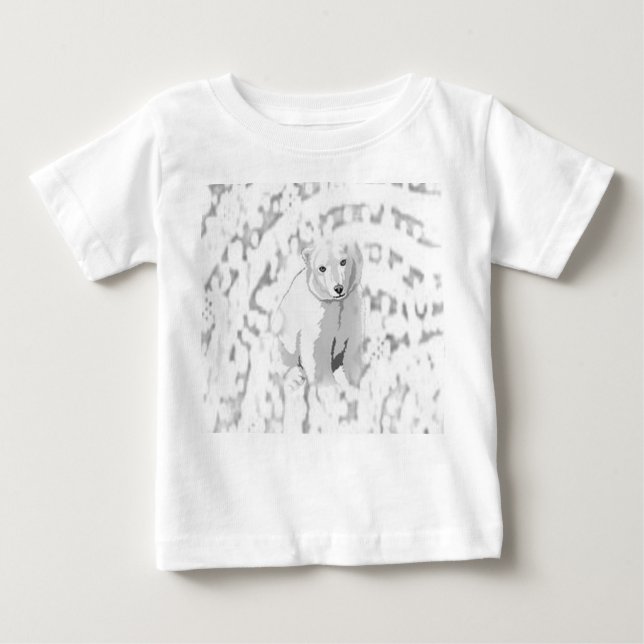 Baby Romper Polar Bear T-Shirt (Front)