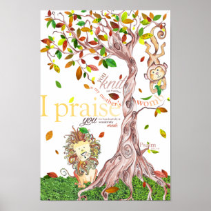 Baby Room Poster: Psalm 139: 13-14 Poster