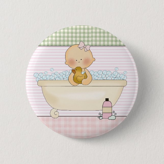 Baby- Round Buttons: Sweet Baby Collection 6 Cm Round Badge (Front)