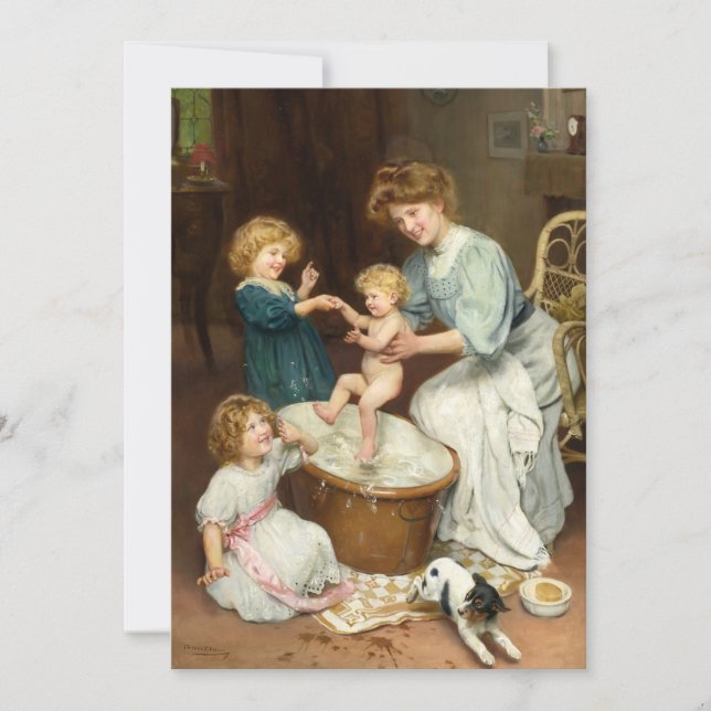Baby’s Bath Time | Arthur John Elsley (Front)