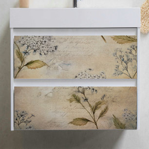 Baby’s Breath Script Decoupage Tissue Paper