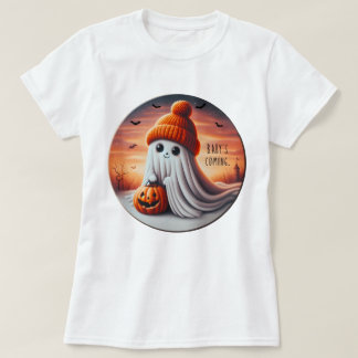 Baby’s Coming Ghostly Announcement T-Shirt