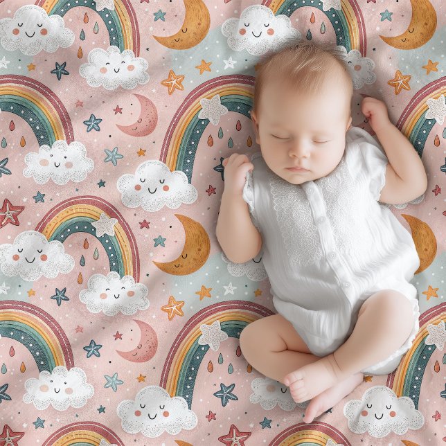 Baby’s First Blanket Pastel Rainbows & Cuddles (Baby’s First Blanket Pastel Rainbows & Cuddles)