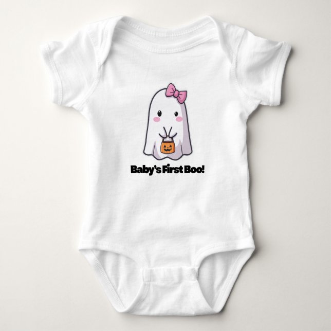 Baby’s First Boo! – Adorable Halloween Bodysuit fo (Front)