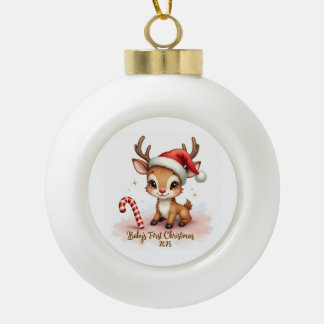 Baby’s First Christmas 2025 – Ceramic Ornament