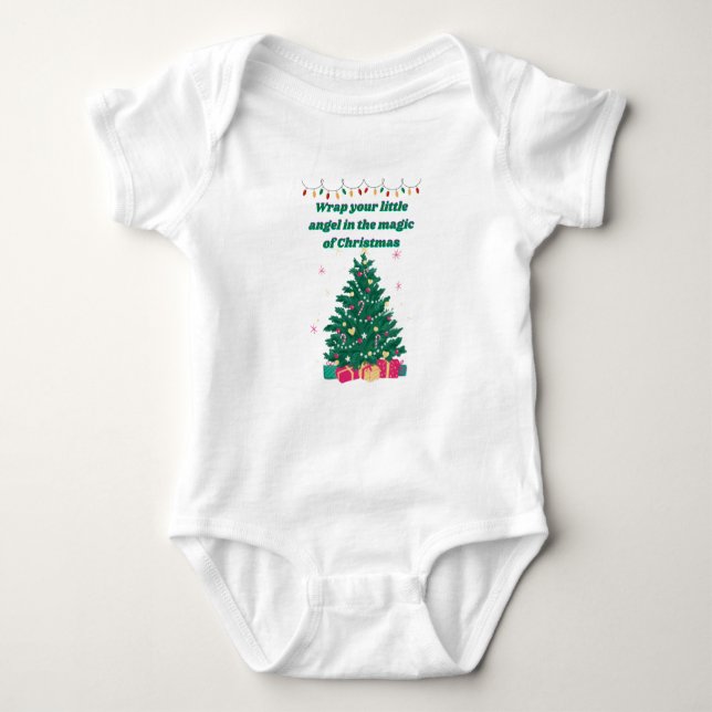 Baby’s First Christmas – Adorable Festive Bodysuit (Front)