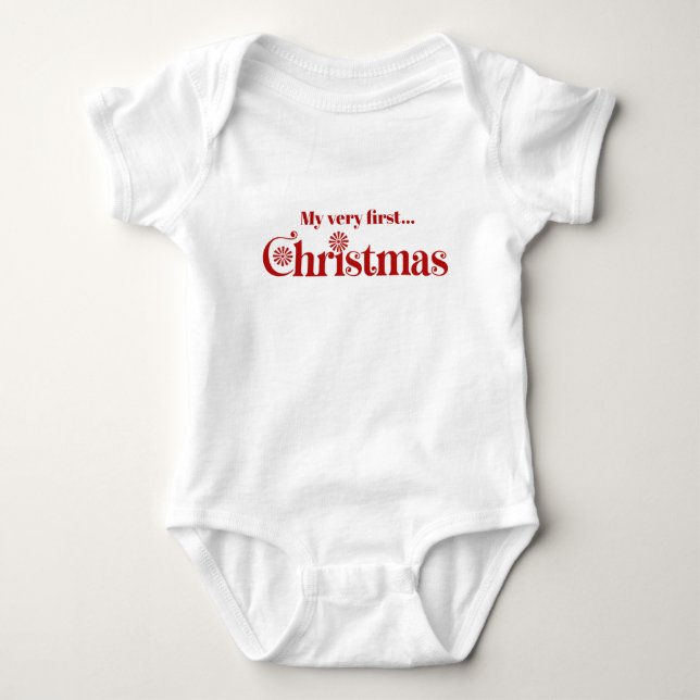 Baby’s first Christmas  Baby Bodysuit (Front)
