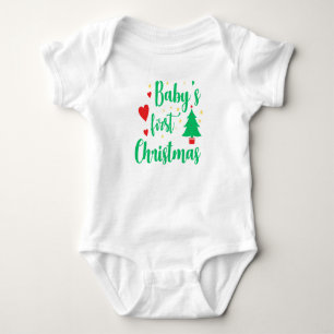 Baby’s First Christmas Bodysuit – Festive Holiday