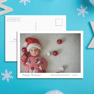 Baby’s First Christmas Custom Photo Postcard