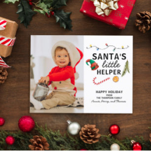 Baby’s First Christmas Modern Cute Postcard