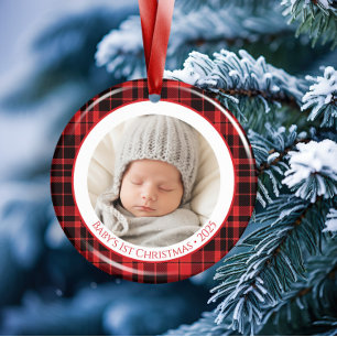 Baby’s First Christmas Ornament 2025 with Photo