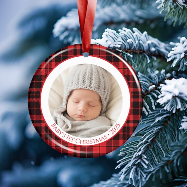 Baby’s First Christmas Ornament 2025 with Photo (Creator Uploaded)