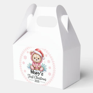 Baby’s First Christmas Personalised Favour Boxes
