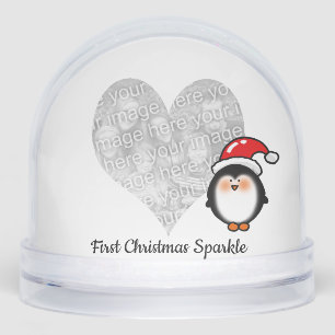 Baby’s First Christmas – Santa Penguin Snowglobe