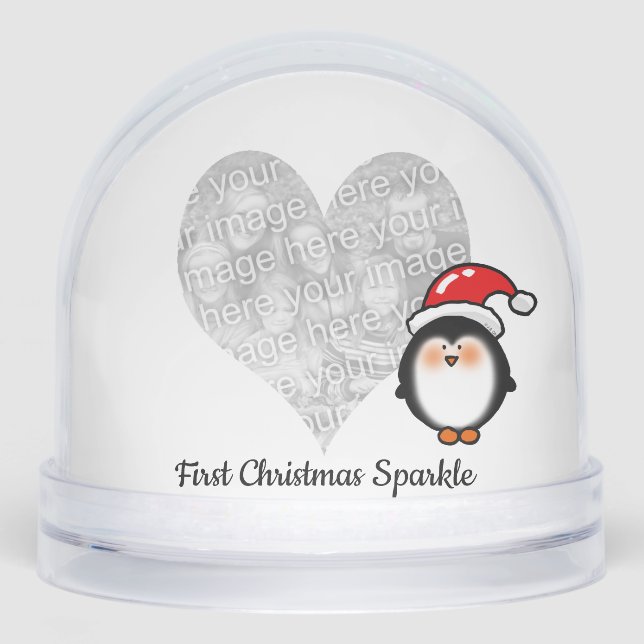 Baby’s First Christmas – Santa Penguin Snowglobe (Front)