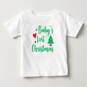 Baby’s First Christmas T-Shirt – Holiday Celebrati