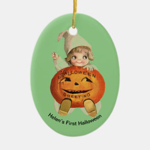 Baby’s First Halloween Personalised Ornament