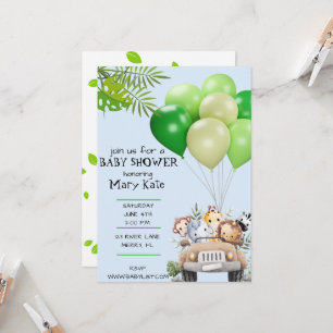 Baby Safari Baby Shower Invite
