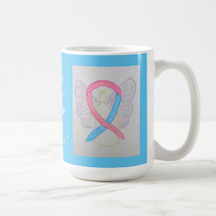Baby Safe Haven Awareness Ribbon Angel Custom Mugs