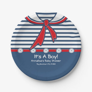 Baby Sailor Suit B Paper Plate