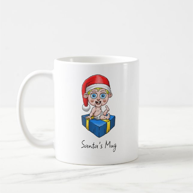 Baby Santa Claus Mug (Left)